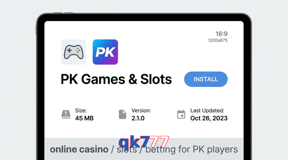 Game list for Qk777 gameapk section